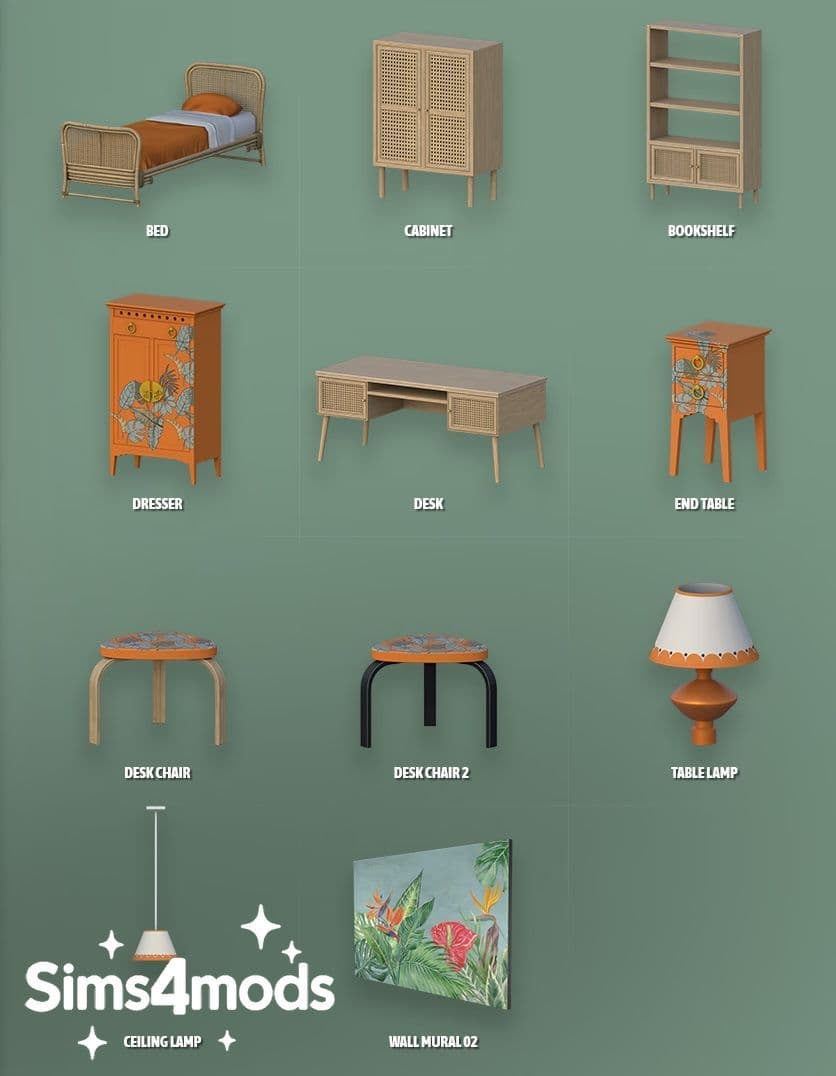 Галерея мода Детская комната Bahama Kids Bedroom #1